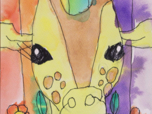 Giraffe Rainbow - Aniston Corsley