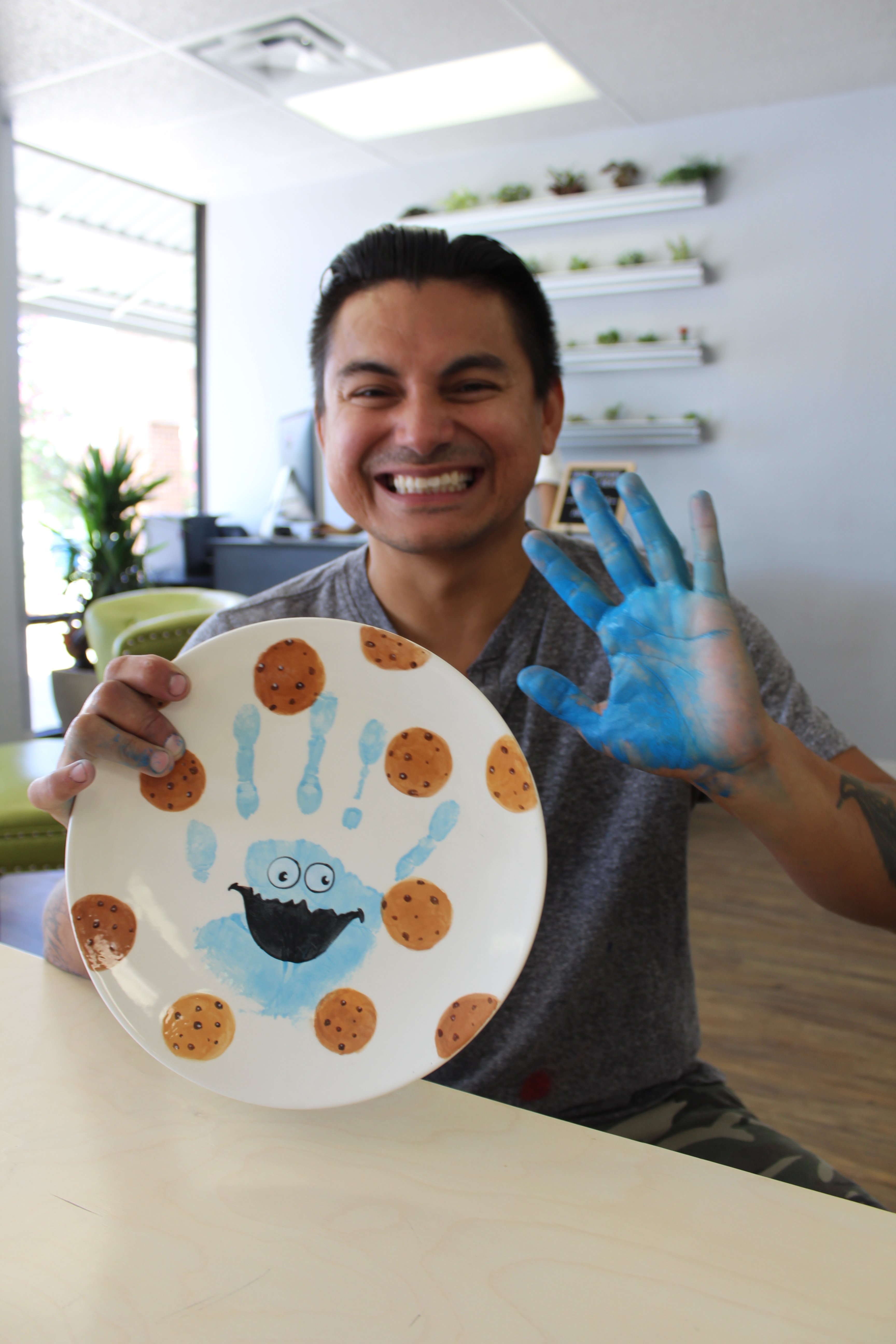 Cookie Monster Plate
